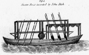 John Fitch's early steamboat design